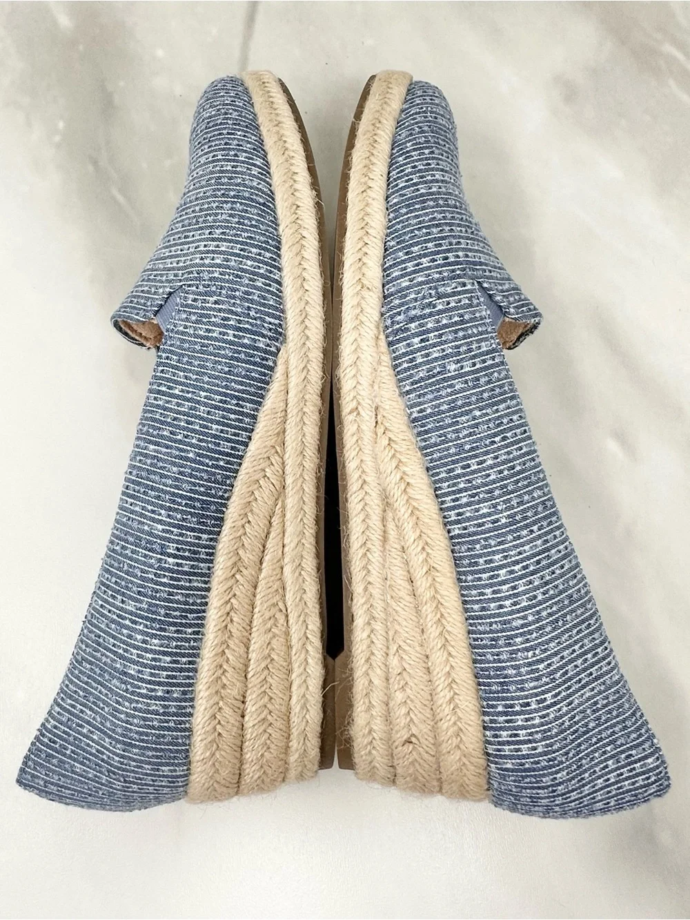 Life Stride Canvas Slip On Kamilla Wedge Espadrilles 9.5 Wide
